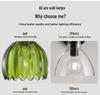 Creative Green Pumpkin Glass Wall Lamp - Wireless Charging for Living and Dining Rooms