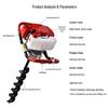 Petrol-Powered Earth Auger: High-Power Lawn Aerator & Tree Planting Hole Digger