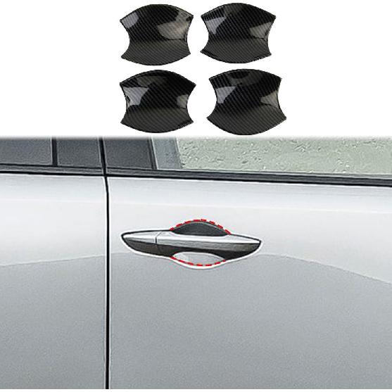 crosselec Carbon Fiber Door Handles Trim Cover Accessories for 2022-2025 Acura MDX (Handle Bowl Trim) handle bowl trim