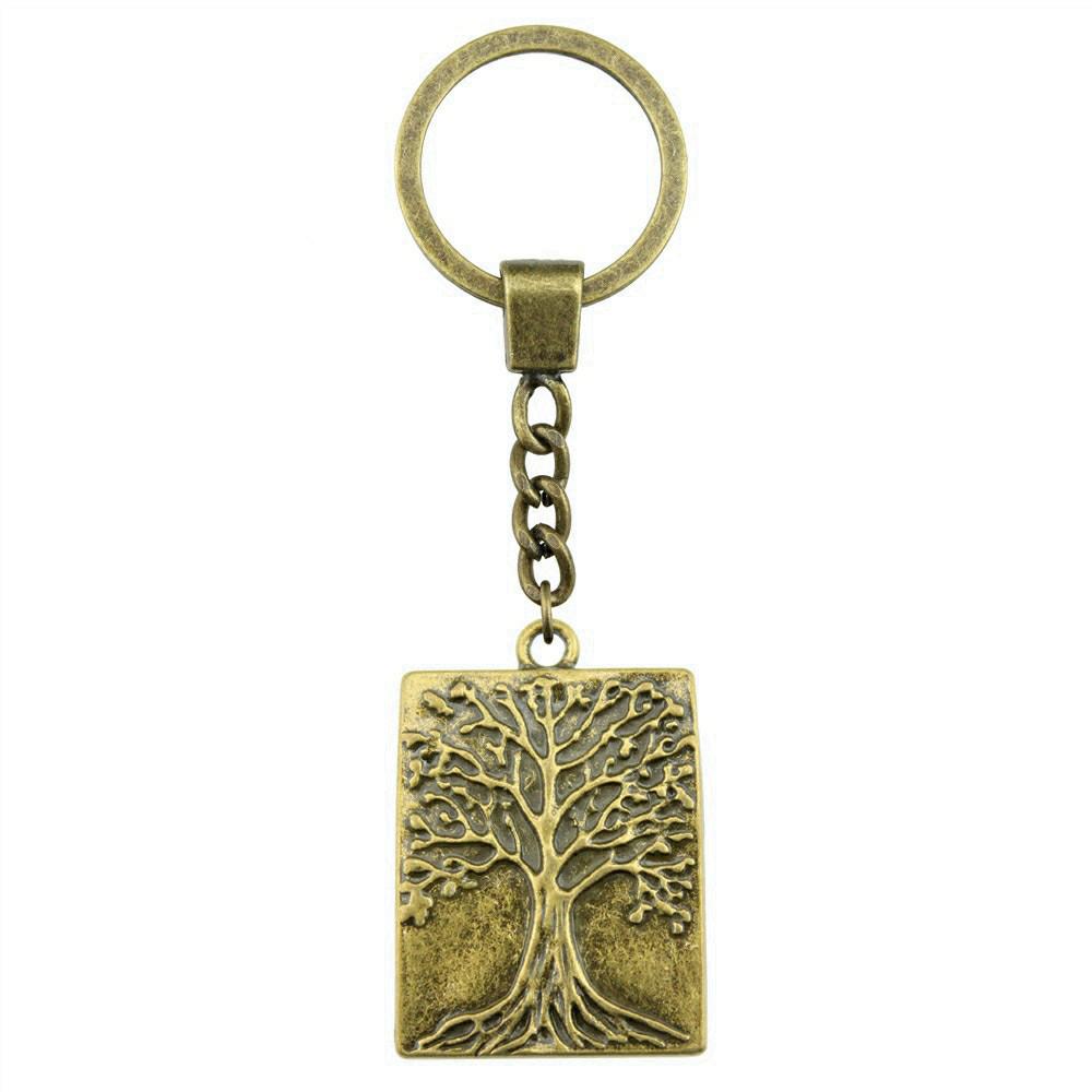 30mm Keychains The Tree Of Life Minimalist Jewelry Components QY051