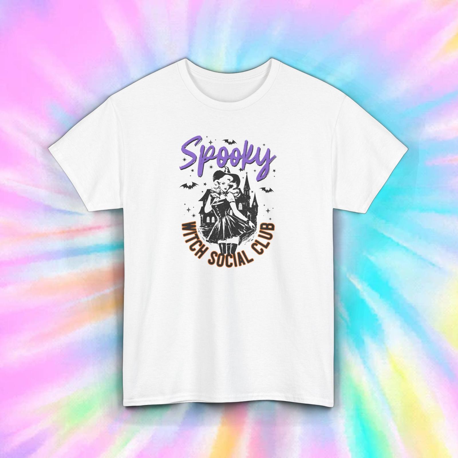 Spooky Witch Social Club Shirt S-5XL Halloween Gothic Witchy Gift Tee L
