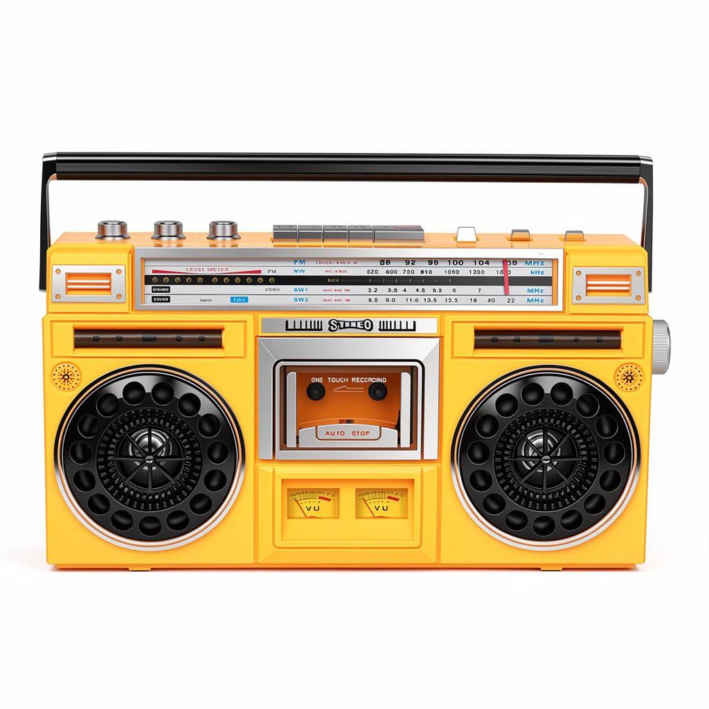 Retro Cassette Player & FM Bluetooth Speaker - Nostalgic Stereo Recorder for Outdoors
