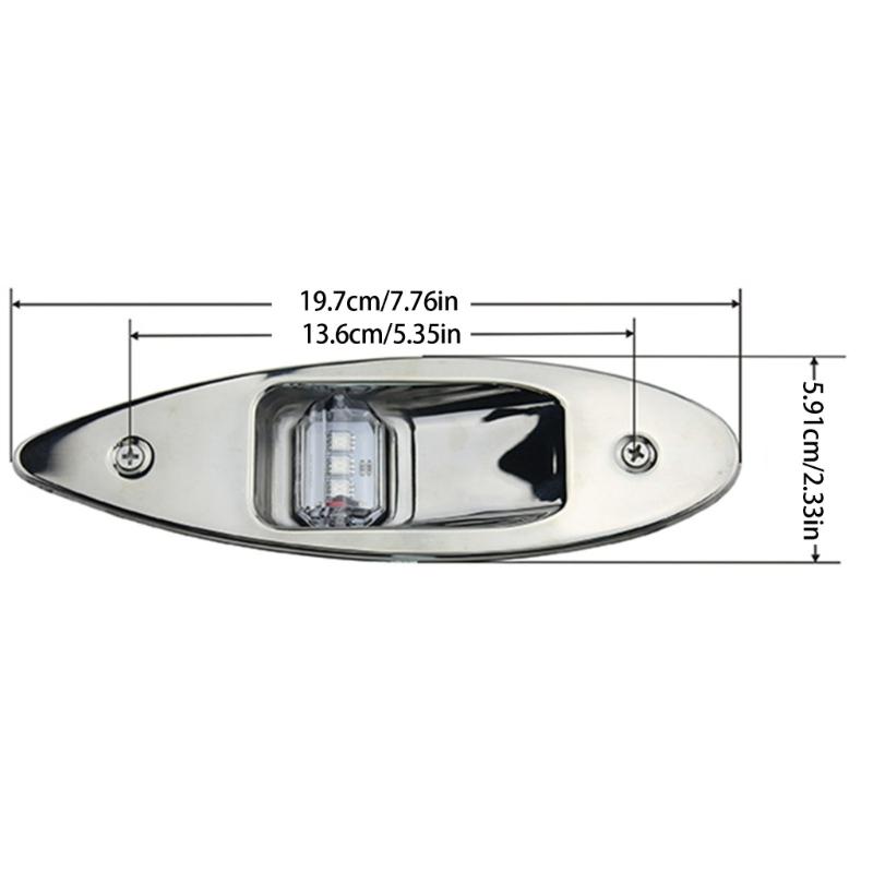 LED Marine Vessels Boats Pontoons Navigation Lights Universal Boat Signal Lamps for Enhanced Safety and Visibility 2pcs