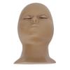 Eyelash Extension Mannequin Head Removable Eyelids High Simulation Silicone Lash Training Practice Head Coffee