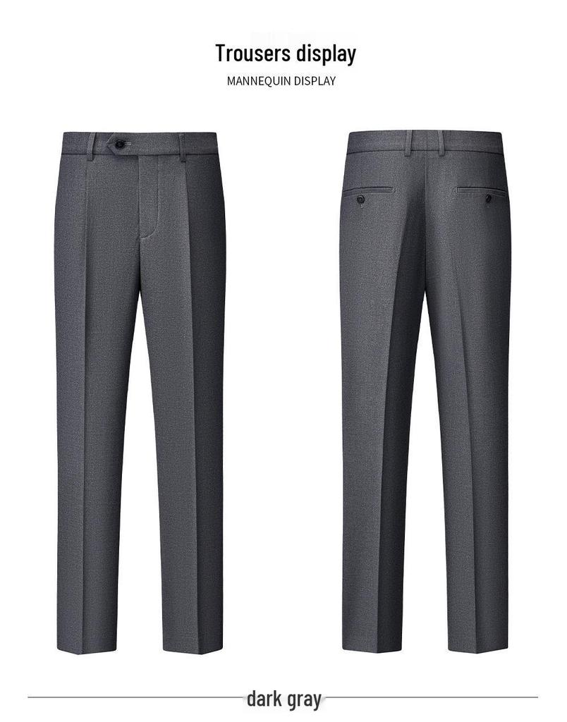Modal Wool High-End Suit Set - Formal, Machine Washable, Linen Lined, Ideal for Weddings and Business.