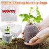 Biologiskt nedbrytbara fröodlingspåsar Non-woven Trädgårdsväxter Odlingpåsar Andningsbara Växtsådd Odlingpåsar för Blomma Grönsak Odling