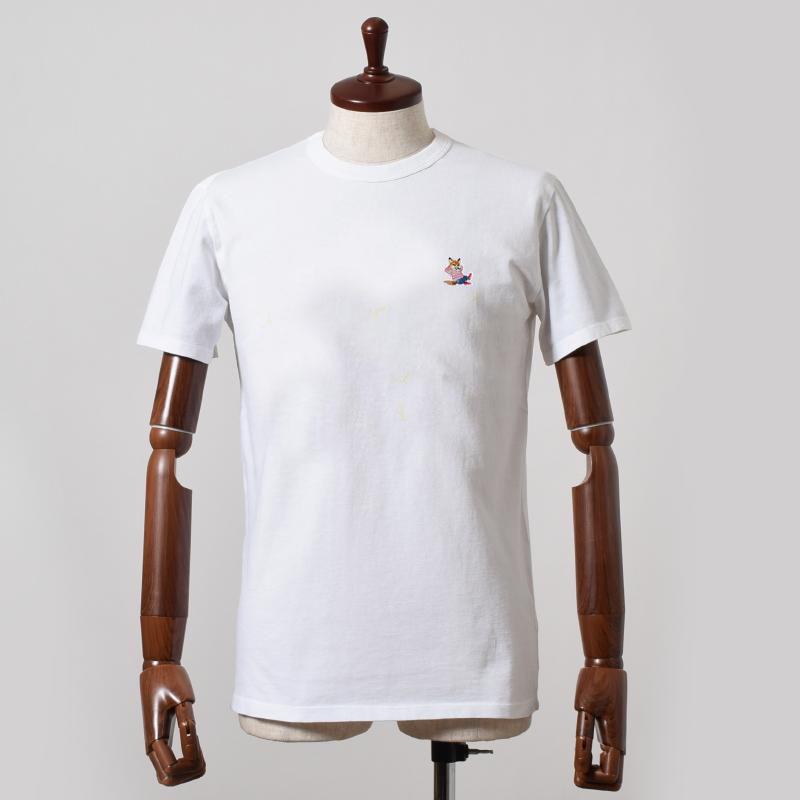 

Unisex Japanese & Korean Style Red T-Shirt with Fox Embroidery - All Cotton, Loose Fit XL белый