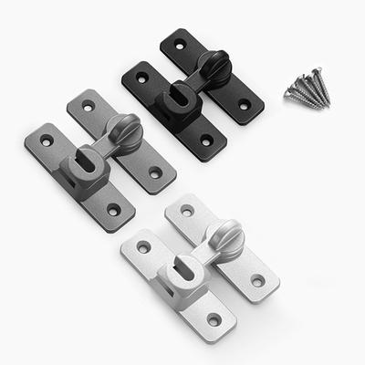 No Drill Door Latch 90 Degree Push Pull Lock 180 Degree Security Latch For Sliding Doors Home Security