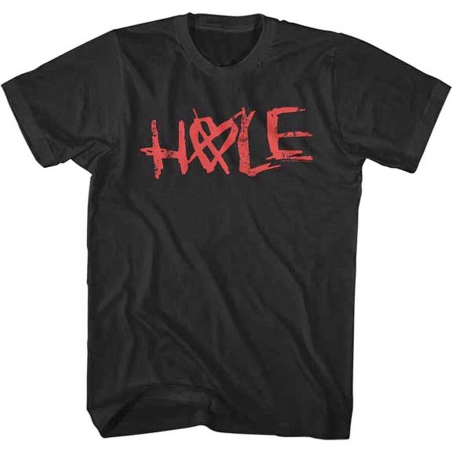 Hole-Courtney Love-Pretty Logo-X-Large Black T-shirt XXL
