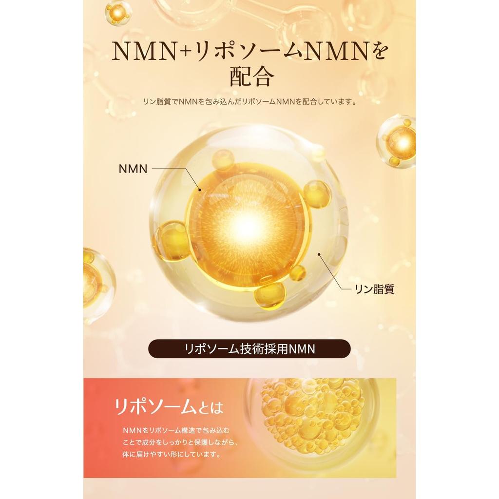 PURELAB NMN Supplement 60,000mg (approximately 333mg Per Tablet) Made In Japan MSM [Liposomal NMN Formulation] High Purity 99% or More Manufactured