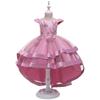 Girls' Formal Princess Dress with Train – Wedding, Runway, Piano Performance, Puffy Skirt