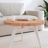 VidaXL Tabletop Ø70x4 Cm Round Solid Beech Wood 355945