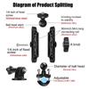 Motorcycle Handlebar Mount Aluminum Alloy Bike Holder For GoPro Hero 13 12 11 10 9 8 Insta360 DJI Osmo Action Camera Accessories