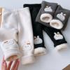 Girls Pants New Winter Lamb Fleece Leggings for Kids Thicken Children Trousers Plus Velvet Toddler Sweatpants Baby Tights