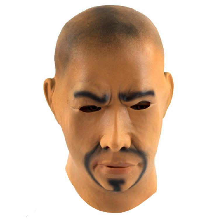 Halloween character props, creative film and television masks, latex headgear, bald evil villain mask Halloween mask