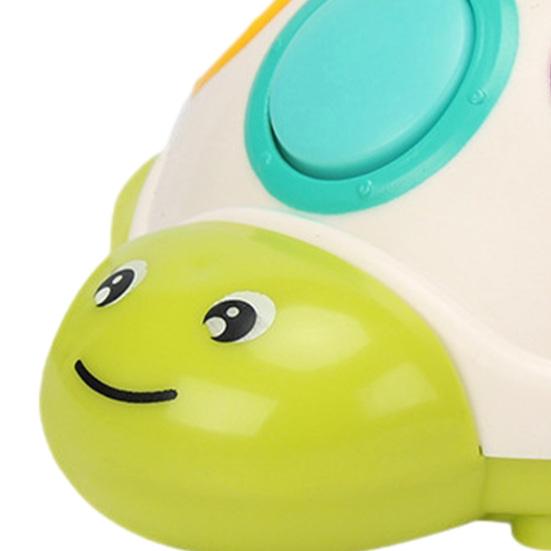Cartoon Turtle Push Button Toy Stress Anxiety Relief Press Button Tortoise Toy Hand-Eye Coordination Animal Finger Clicker Fidget Toy