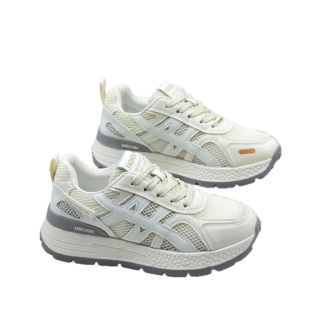 2025 new summer women's shoes platform white shoes women's versatile moral training shoes children's popular soft-soled Forrest Gump shoes