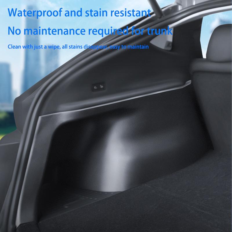 For Tesla ModelY Juniper2025 Trunk Side Guards TPE Full Cover Fluff Surface Corner Protection Pads Interior Protector Accessorie