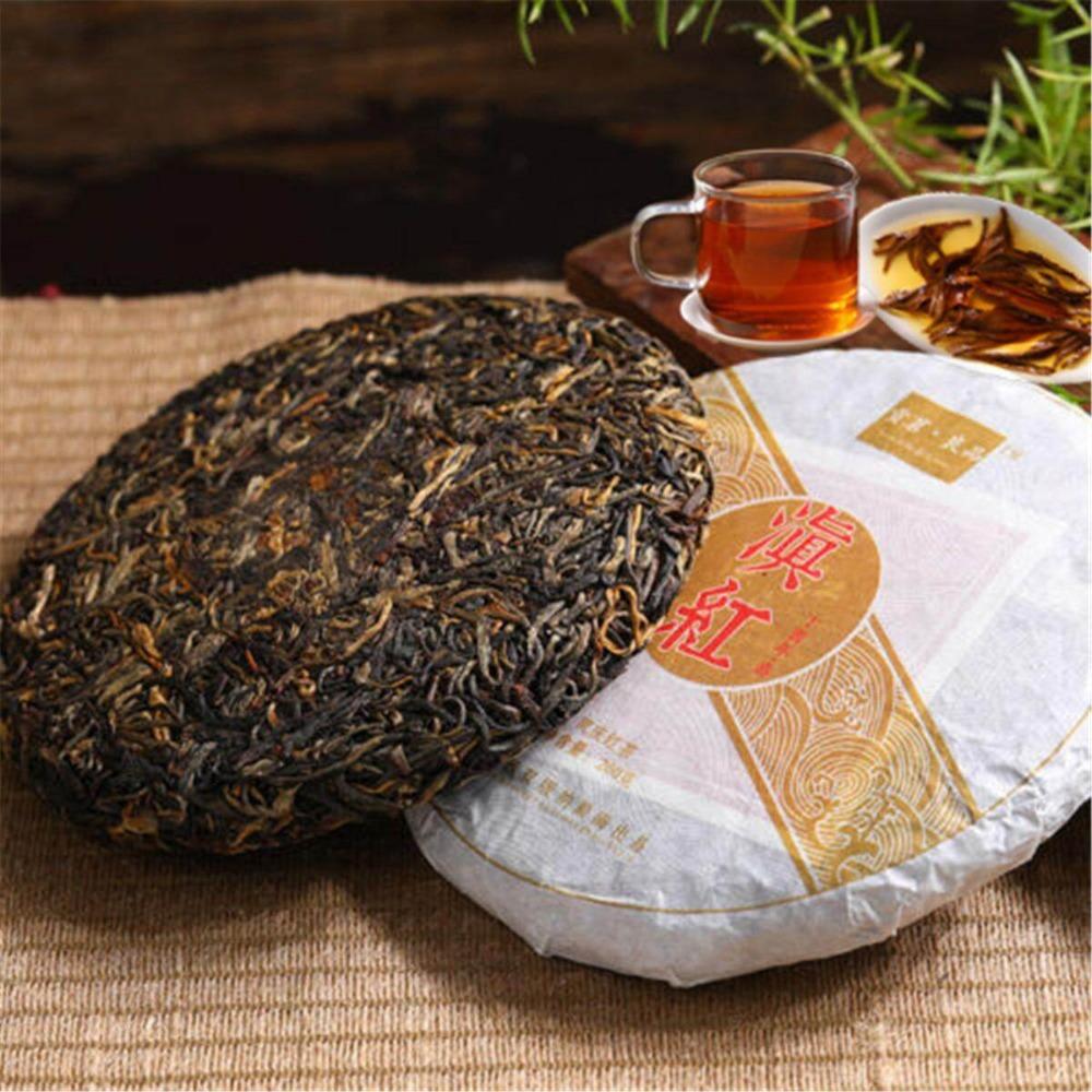 Yunnan Dian Hong Black Tea Cake 200g Premium Ancient Tree Tea Energy Boost 200g