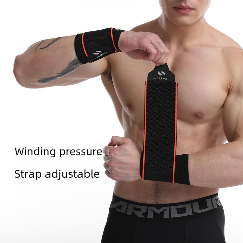 Pánský sportovní chránič zápěstí - Náramek na šlachy pro basketbal, vzpírání a fitness; Ochranný rukáv pro podvrtnutí a podporu kloubů.