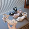 Neue Mädchen-Sandalen für Kinder neuer Stil für den Sommer Schuhe für mittelgroße und große Kinder hohe Absätze