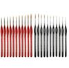 Foreign Trade Nylon Painting Brush Set - 10 Pieces, Red & Blue Handles, Flat Gouache & Oil Brushes