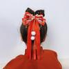 Red New Year Hairpin Tassel Hanfu Hair Ornamen Sweet Bow Ribbon Hair Clip  Braid