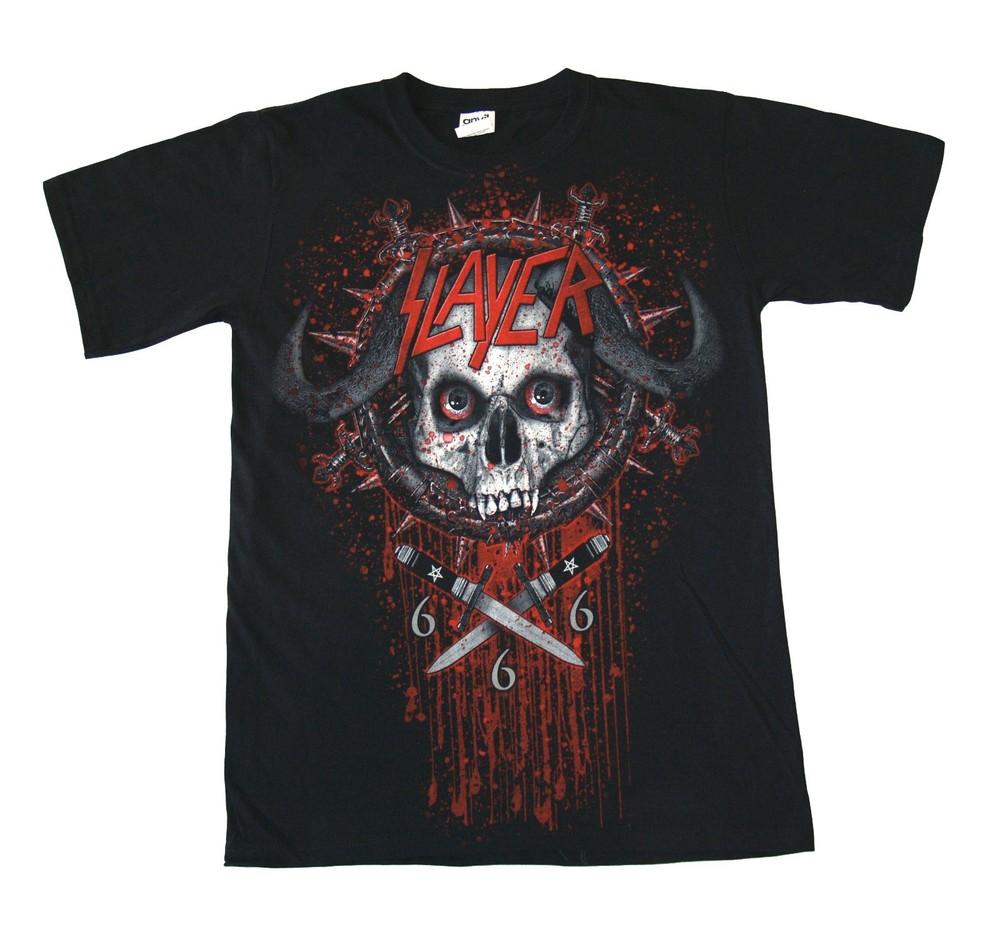SLAYER - Horned Skull - T Shirt SMALL Brand New - Official Merchandise