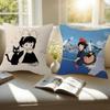 Cushion Cover Polyester Sofa Cushions Decorative Throw Pillows Home Decoration Pillowcover Anime K-Kikis Delivery Service-S