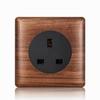 Nordic Toggle Industrial Style Solid Wood 86 Type Single/Double Gang Switch Socket