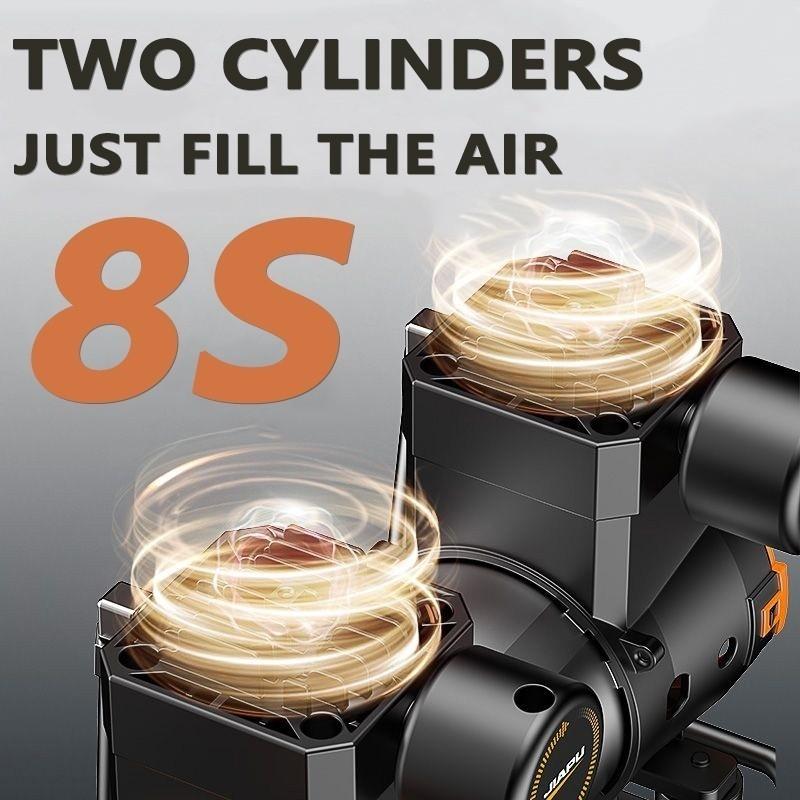 1500W High Power Air Compressor Heavy Duty Electric Air Pump Professional Oil Free Silent Type Power Tools