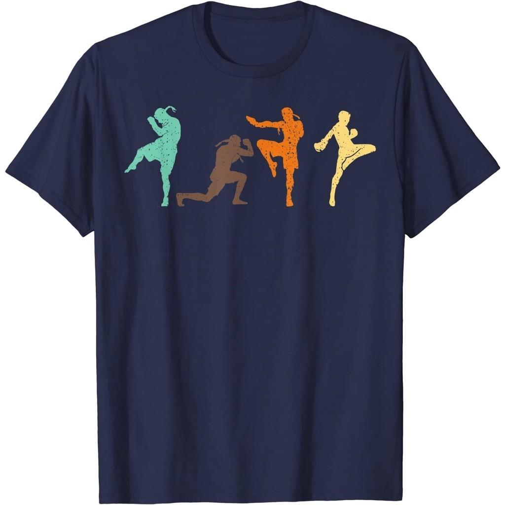 Muay Thai T-Shirt Kick Boxing Vintage 3D Print Men Women Unisex Quick Dry Short Sleeve Round Neck MMA Mix Martial Art Streetwear Casual