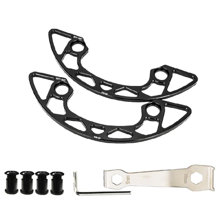 Mountain Bike Chain Rings Guard Bicycles Chainwheel Guard Cover Aluminum Alloy Chainring Protector Cover And Bolts