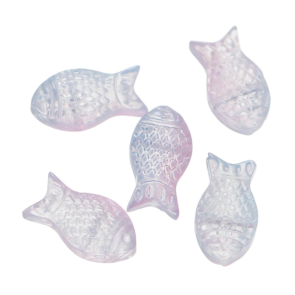 10pcs/lot Gradual Small Goldfish Glass Beads Crystal Czech Spacer Beads For DIY Jewelry Making Necklace Handmade Accessories