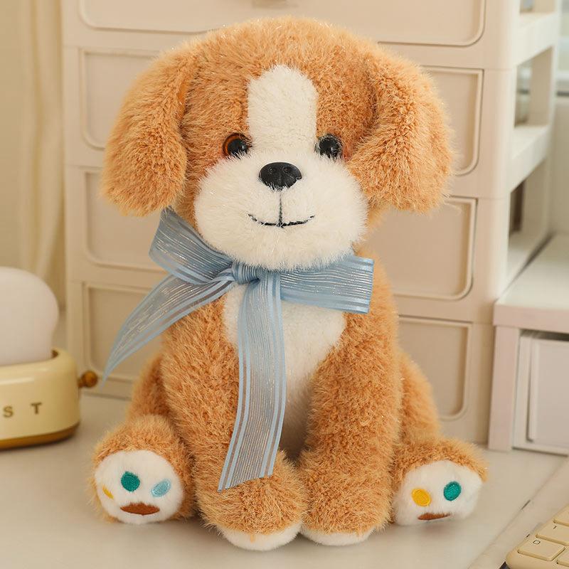 Girly Heart Pink Puppy Dog Doll Plush Toy Teddy Dog Doll Children's Soothing Ragdoll Birthday Gift