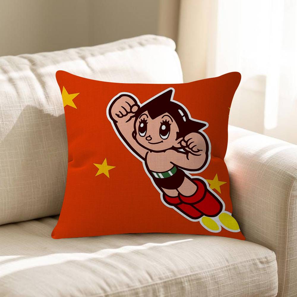Astro Boy Running Pillow Cover Sofa Cushion Cover Home Room Decoration Children Gift