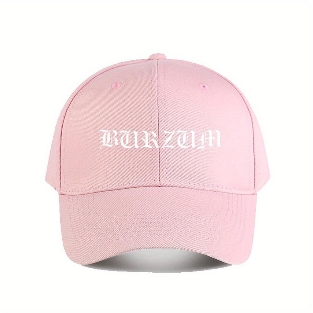 Burzum Logo Baseball Cap Unisex Adjustable Button Beanie with White Gothic Print Allseason Unisex Baseball Cap