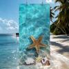 Starfish on the Summer Beach in SeaWater Towel For Swim Yoga Gym Quick Drying Soft and skin-friendly Beach Towels All-Season