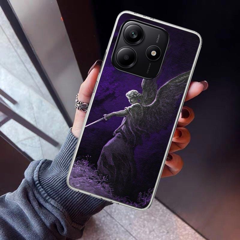 Erzengel Michael Handyhülle Für Xiaomi Redmi Note 15 14 14S 13 12S 12 Pro Plus 11S 11 10S 10 4G Cover 11E 11T 5G Druck Fundas R