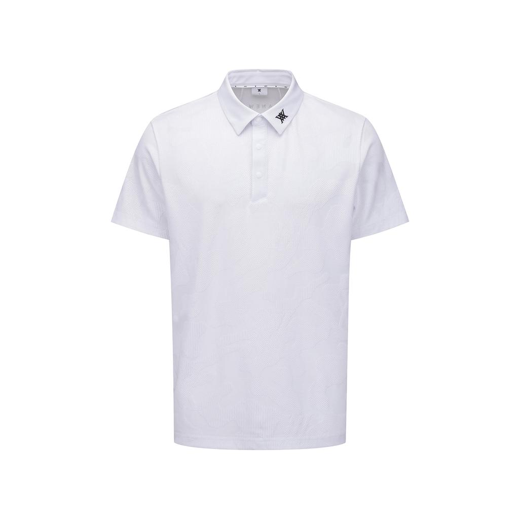 ANEW GOLF Men Camo Jacquard T-Shirt_Wh