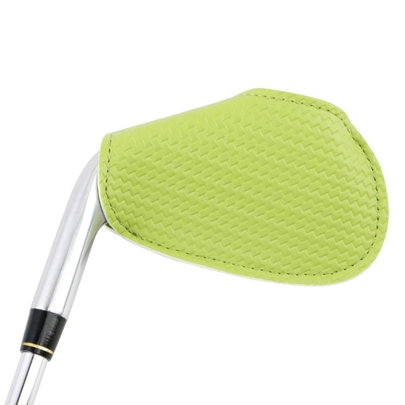 1Pc PU Leather Golf Headcover Protective Cover Rod Head Cases Waterproof Golf Iron Head Cover Golf Accessories