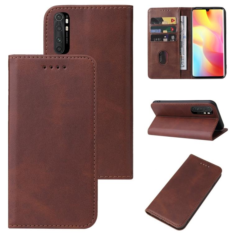Xiaomi Mi Note 10 Lite მაგნიტური დახურვის ტელეფონის ტყავის ქეისისთვის
