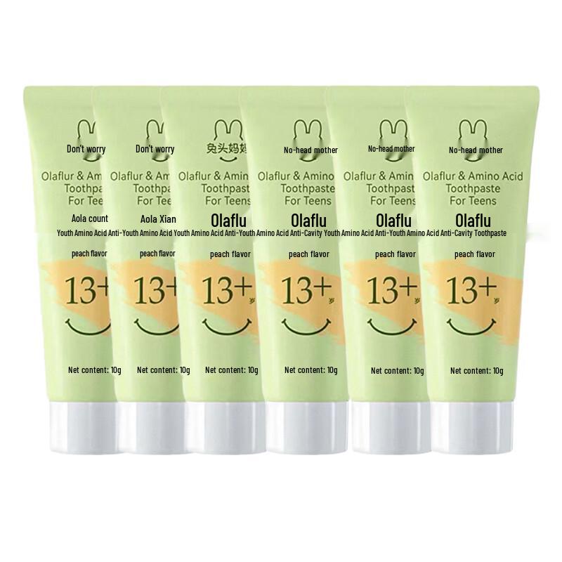 Rabbit Head Mom Peach Flavor Anti-Cavity Teen Toothpaste