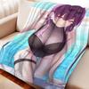 Cartoon Honkai Star Rail Kafka Flannel Blanket Cover Warmth Soft Anime Blanket Multifunctional Decor Home Universal Blankets