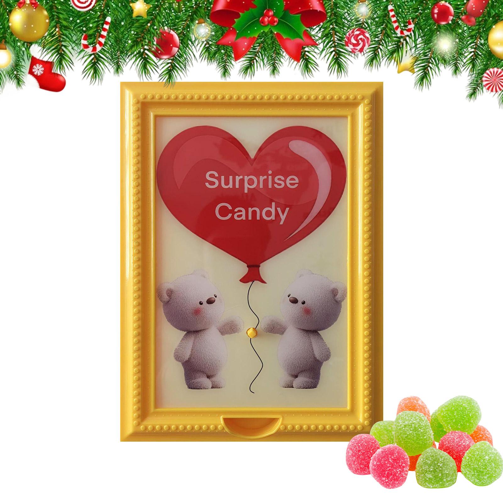 

Картинка автомата с конфетами Уникальный с интерактивным дозатором конфет Дом для гостиной Спальни Вечеринка на дни рождения One Size жёлтый