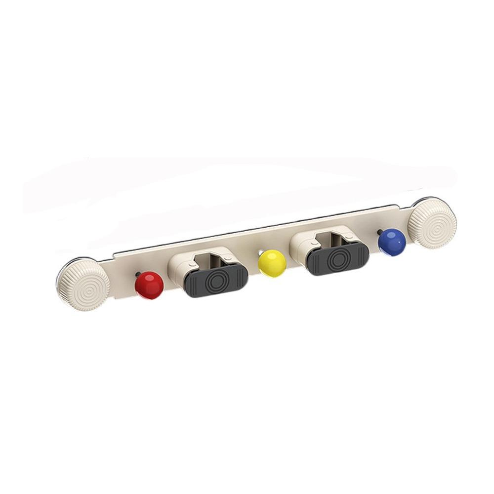 Space-saving Mop Clip Rack Non Punching Mop Holder Multi-functional Mop Broom Hanger  Bathroom