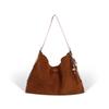 Autumn and Winter Vintage Suede Matte Texture Large-capacity Shoulder and Crossbody Bag for Women, 2025 New Versatile Commuter Bag