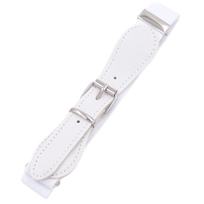Kids' Elastic Waistband Korean Style Casual Leather Belt with Pin Buckle