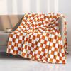 Checker Board Lattice Throw Blanket, Blue, Yellow, Green Pattern for Kids, Boys, Girls, Bed, Couch, Sofa, Soft, Birthday Gift