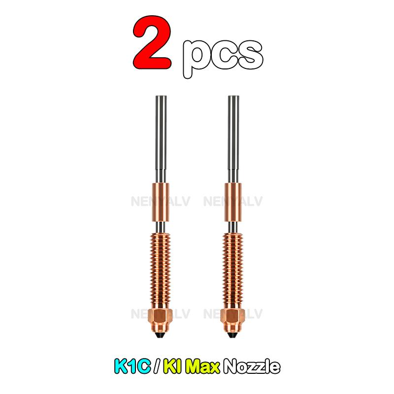 For Creality K1 Max K1C K2 SE Ender-3 V3 Quick-Swap Nozzle 0.2/0.4/0.6/0.8mm Hardened Steel Nozzle Upgraded High-Speed Printing